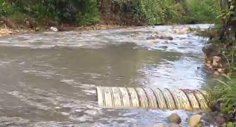 edíles denuncian contaminación de caño arenoso en la comuna 8