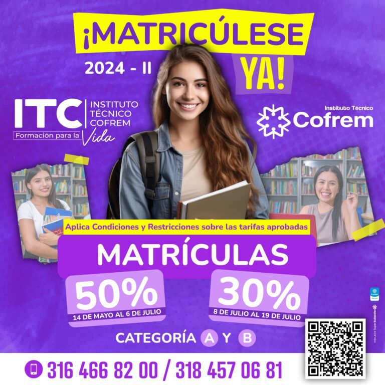 EL ITC COFREM LANZA PROMOCIÓN A NUEVOS ESTUDIANTES AFILIADOS  EN LAS CATEGORÍAS A O B