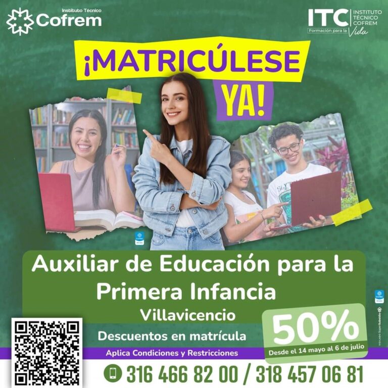 AFILIADOS A COFREM  MATRICULADOS HASTA EL 6 DE JULIO EN EL ITC TIENEN DESCUENTO DEL 50% ADICIONAL EN EL SEMESTRE
