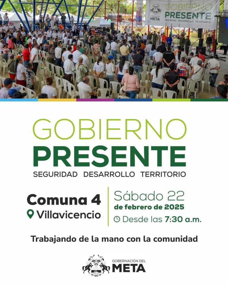 ‘Gobierno Presente’ arranca este 2025 en la Comuna 4 de Villavicencio