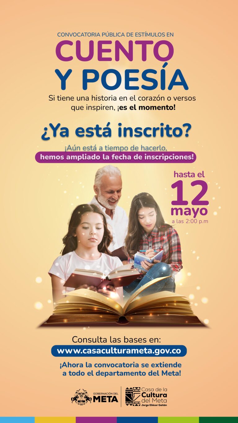 Se amplió el plazo para la Convocatoria Pública de Estímulos en Cuento y Poesía 2025