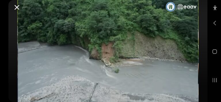 ACTIVAN PLAN DE CONTINGENCIA ANTE SUSPENSIÓN DEL SERVICIO DE AGUA DESDE  QUEBRADA LA HONDA POR ARRASTRE DE TUBERÍA EN SECTOR DE PUENTE ABADÍA