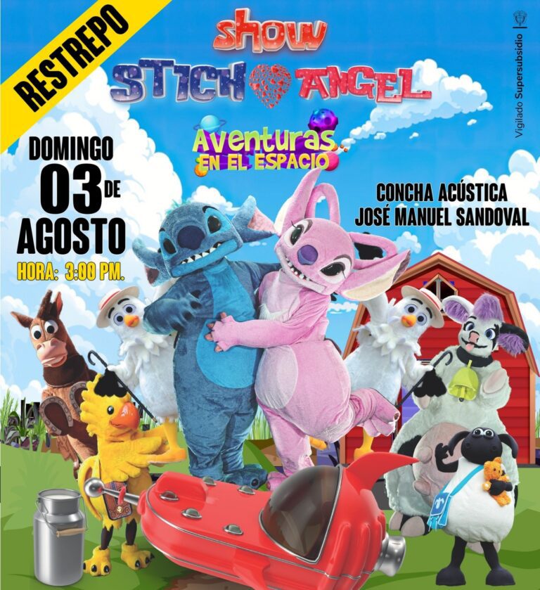 COFREM ATERRIZA EN GRANADA, ACACÍAS Y RESTREPO CON EL ‘SHOW STICH AND ÁNGEL AVENTURAS EN EL ESPACIO’