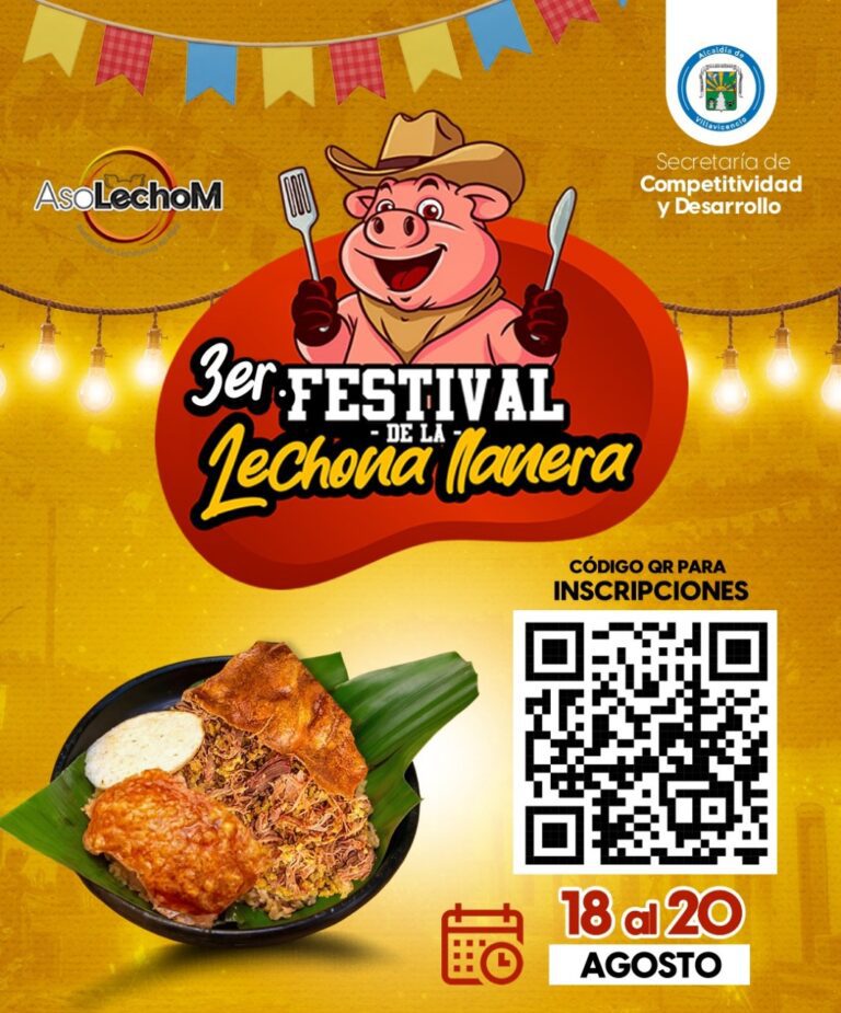 ESTE MIÉRCOLES CIERRAN INSCRIPCIONES PARA PARTICIPAR EN EL TERCER FESTIVAL DE LA LECHONA LLANERA