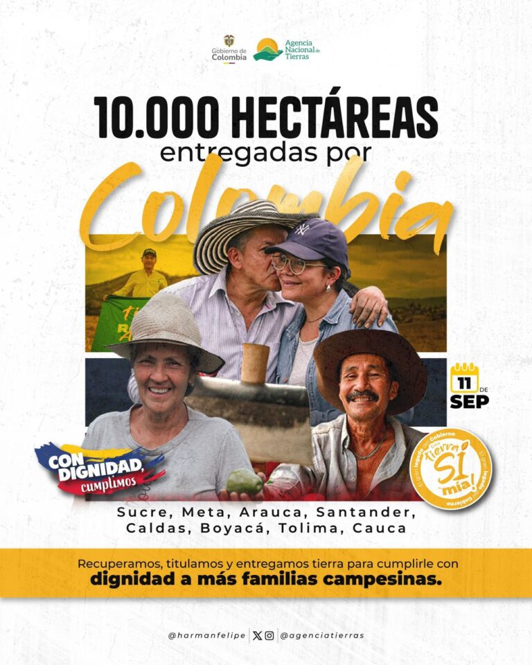 “10.000 hectáreas por Colombia”, estrategia de Formalización de Tierras del Gobierno Nacional