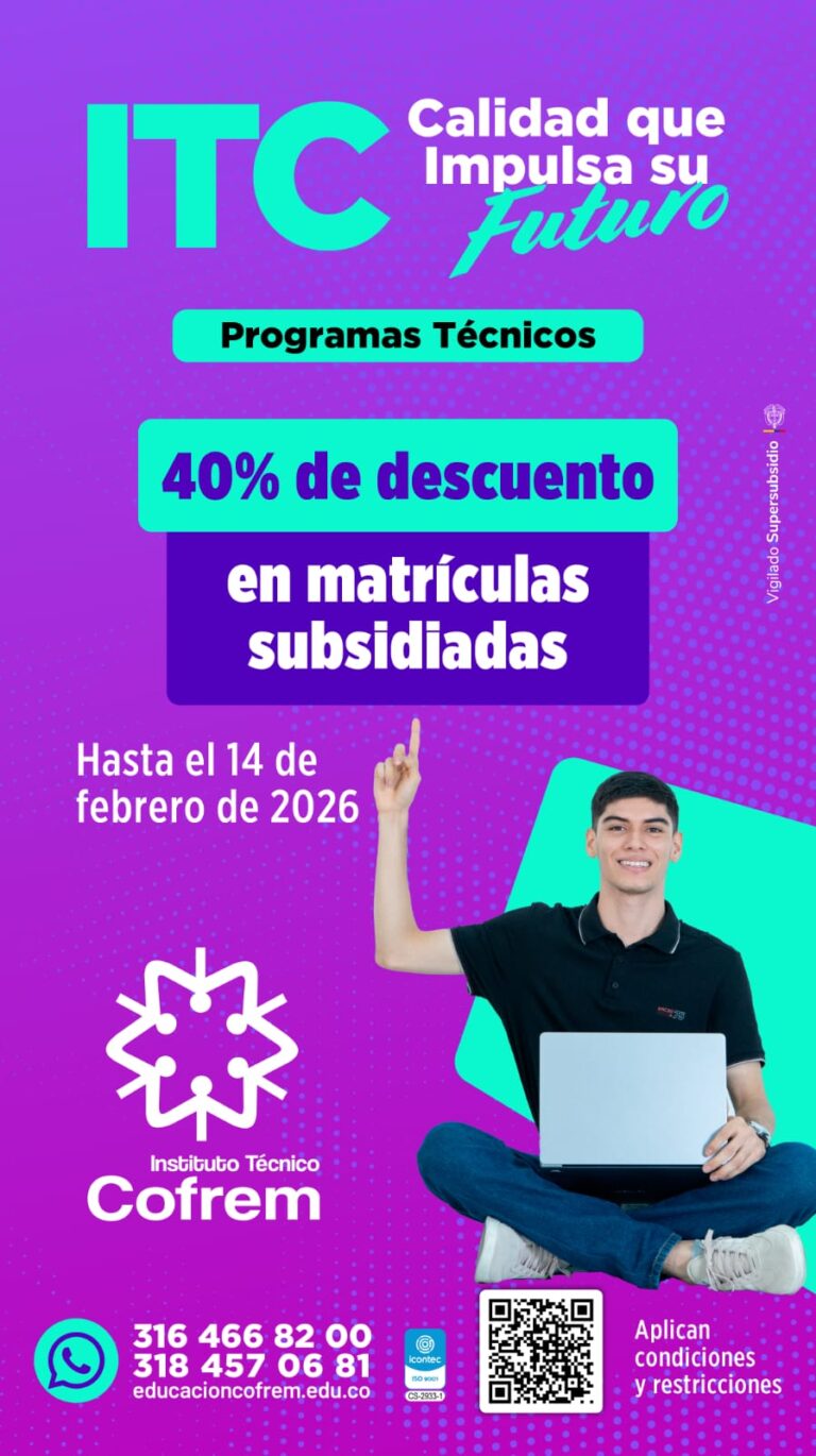 inició MATRICULATÓN EN EL ITC, CON PROMOCIÓN DE 40% ADICIONAL DE DESCUENTO, PARA AFILIADOS A Y B
