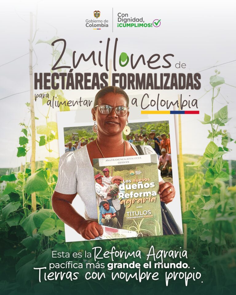 Más de dos millones de hectáreas formalizadas , en el marco de la reforma agraria