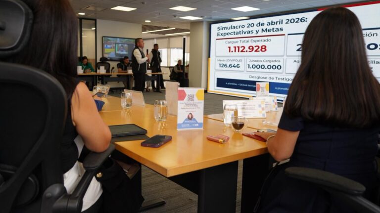 Simulacro nacional del CNE ratifica la efectividad de la Plataforma Única dePostulación y Acreditación de Actores Electorales para elecciones presidenciales