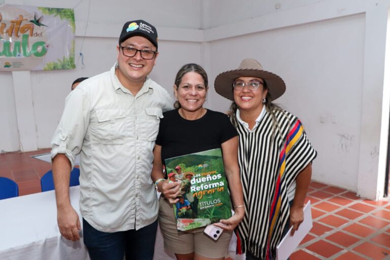 79 familias beneficiarias de la Asociación Municipal de Usuarios Campesinos (ANUC) en puerto rico -meta ,consolidan su proyecto productivo entregado por la Agencia Nacional de Tierras.