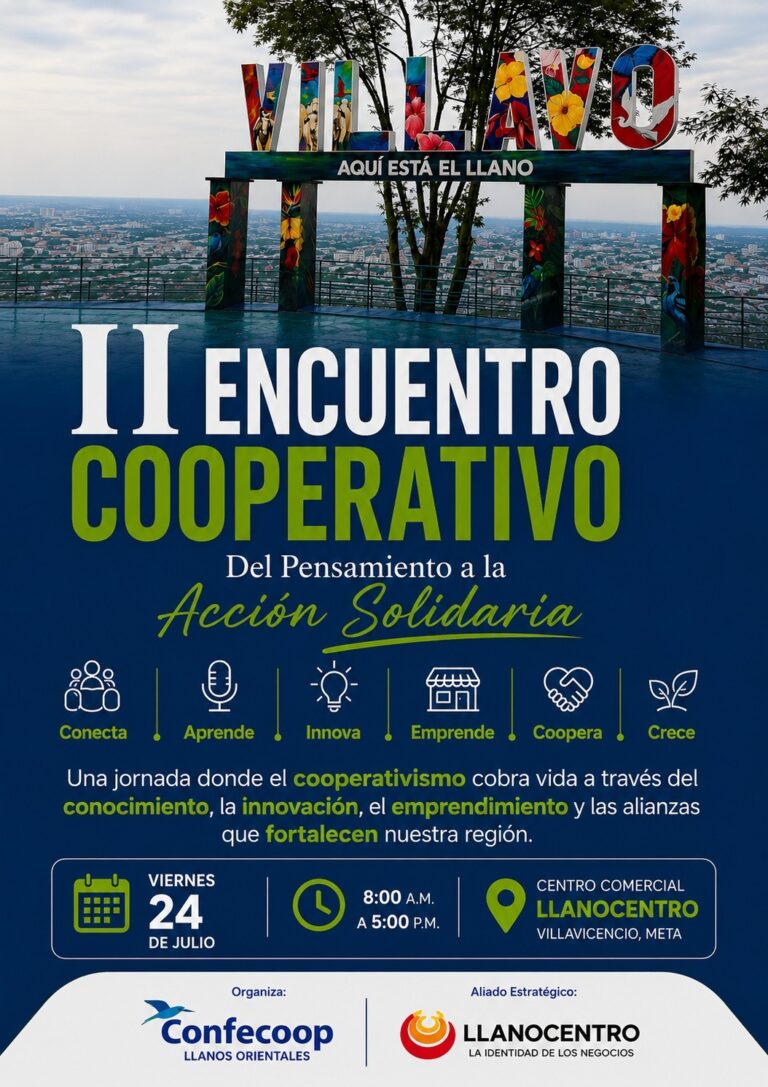 SE ACERCA EL II ENCUENTRO COOPERATIVO ORGANIZADO POR CONFECOOP LLANOS