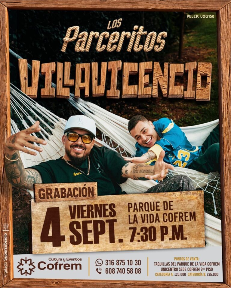 Cofrem trae el show Los Parceritos Lokillo y Jota P a Villavicencio y Acacías