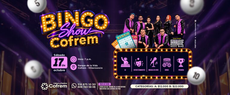 Con el Bingo show de Cofrem ,la fiesta llena de premios y diversión con la que nuestra caja de compensación da inicio a las celebraciones del fin de año 2026